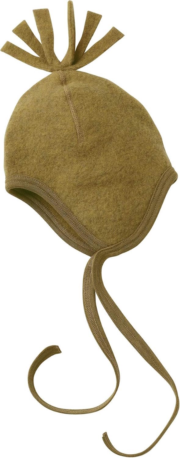 Baby Muts van 100% Biologische Wol (kbT) met Pompons