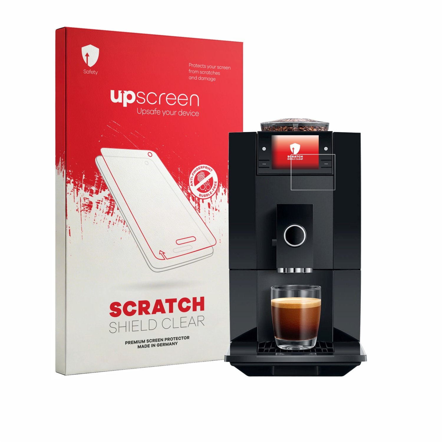 upscreen - Screenprotector voor Jura A8 - Folie Beschermfolie transparant