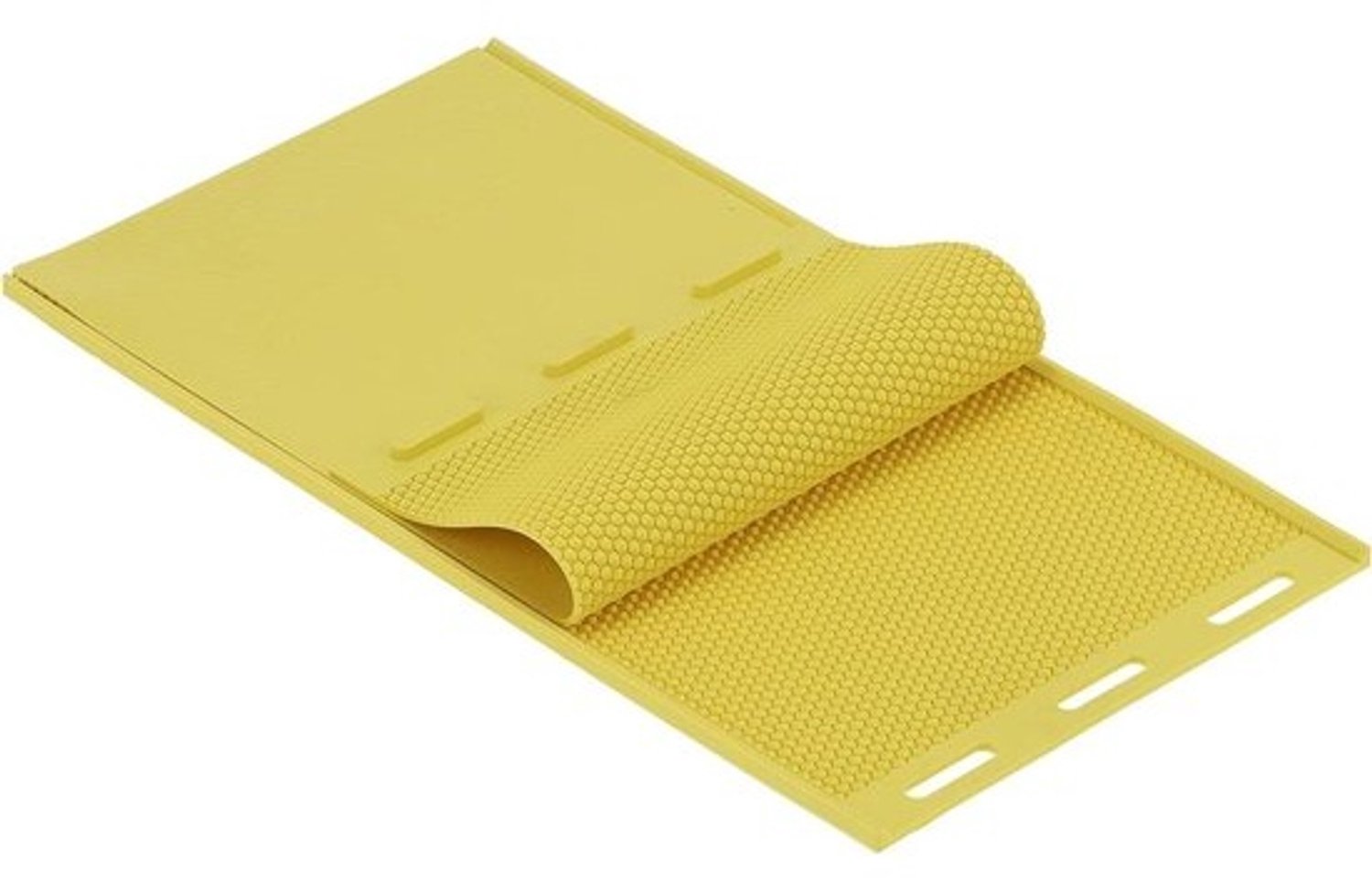 Bijenwas persvorm - Vorm voor bijenwasplaten - Zelf bijenwas maken - Verhoogd patroon - 44x23 cm - Geel
