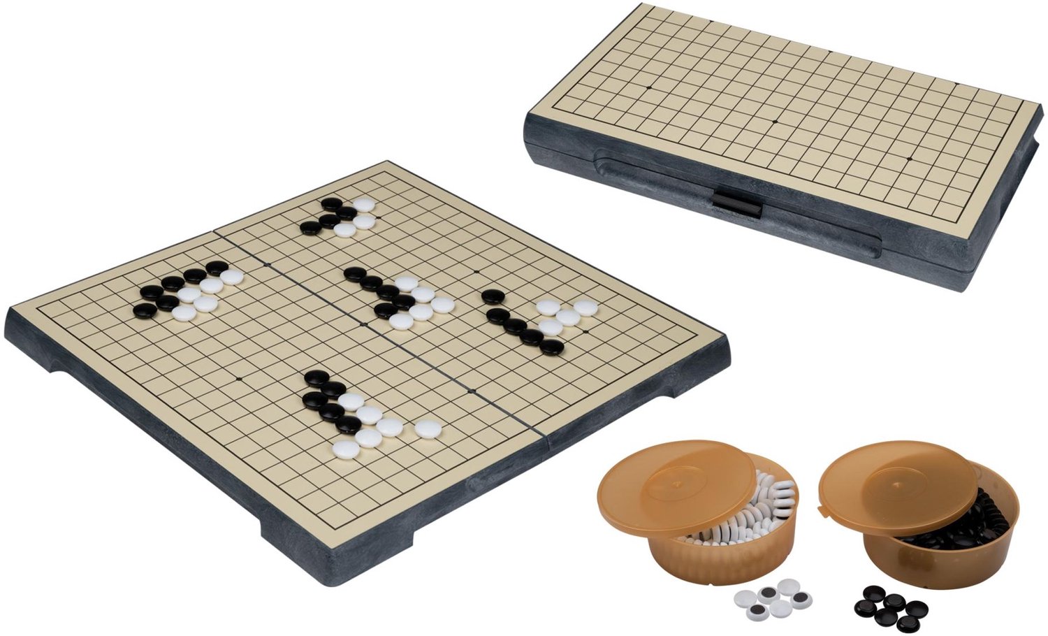 Philos Go magnetisch strategiespel in koffer, plastic, reisspel.