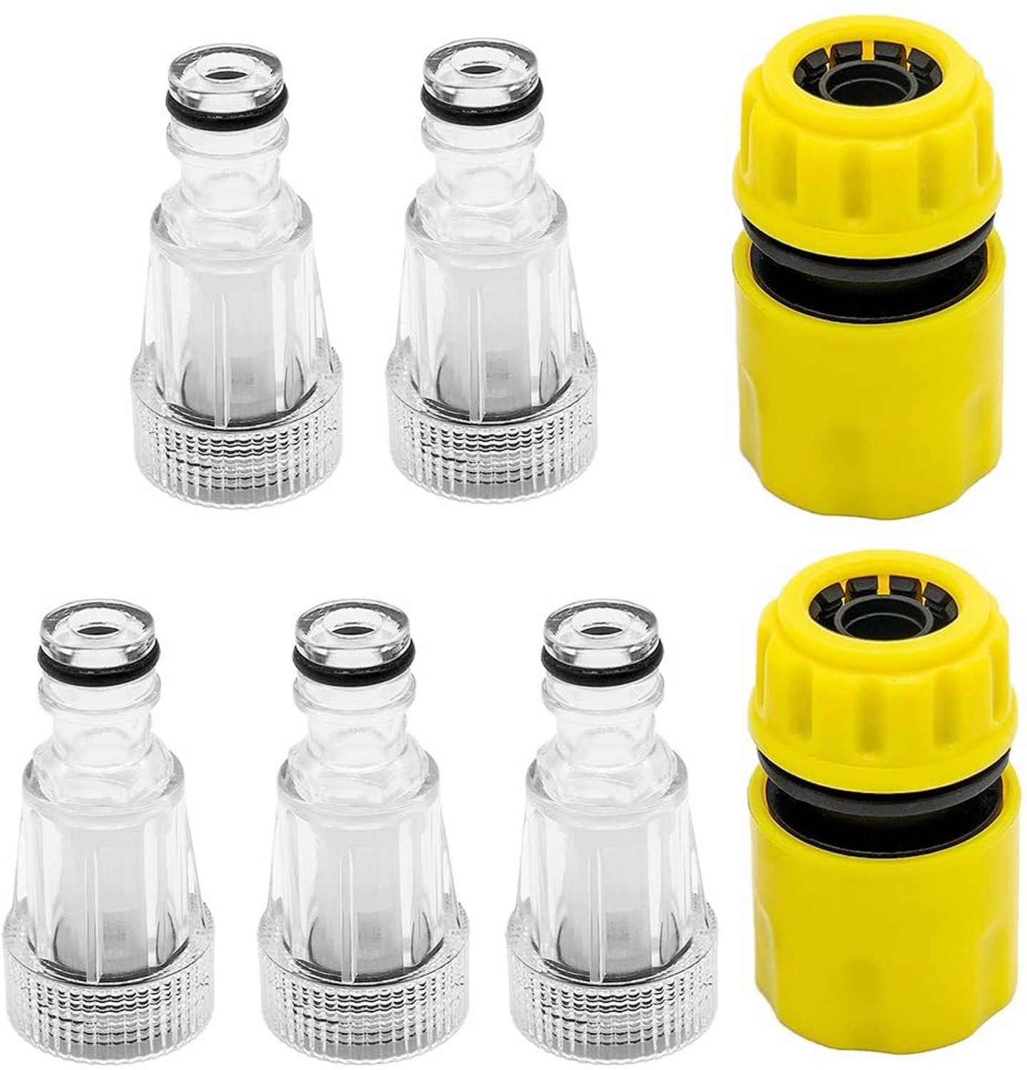 Set van 5 Waterfilters met Snelle Adapters voor Hogedrukreiniger