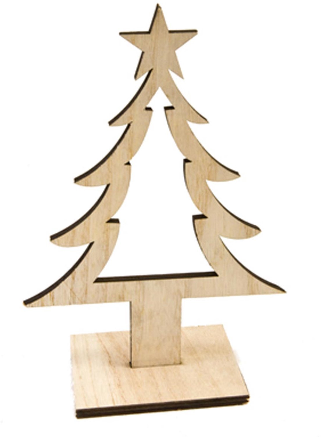 HOBI - Houten kerstboomversiering 25 cm