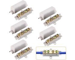 Kabelconnector - Messing - 100 A - 1000 V - 5 stuks