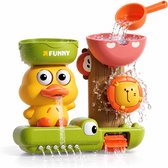 Badspeelgoed Baby & Peuter – Kleurrijke Badspeelset met Dierenvormen en Waterschep – Educatief Waterspeelgoed met Zuignappen – Speelgoed 1 jaar – Speelgoed 2 Jaar – Speelgoed 3 Jaar
