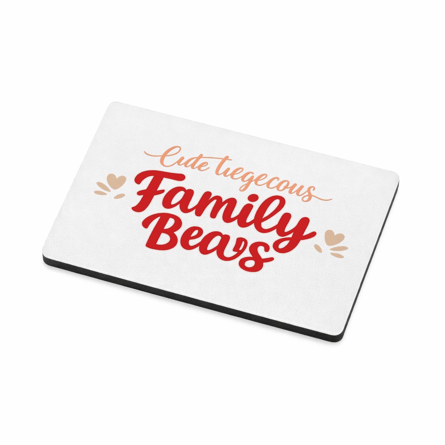Mr Cadeautjes MDF magnetische fotolijst 7,5 x 5 - design Een warme familietitel met speelse nadruk op de rol van een | cadeau Wit