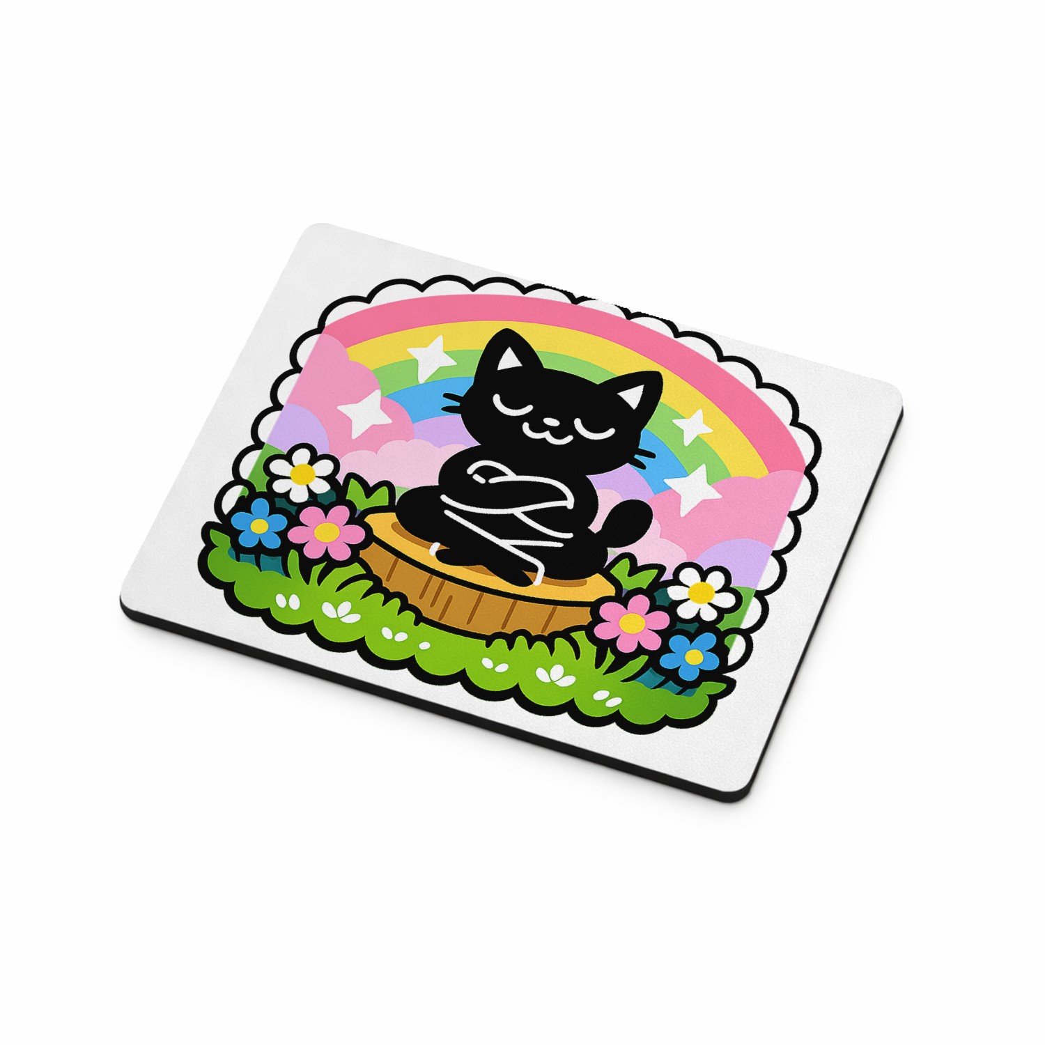 Mr Cadeautjes MDF magnetische fotolijst 9 x 7 - design Een vrolijke, assertieve stickerstijl met een andere houding | cadeau Wit