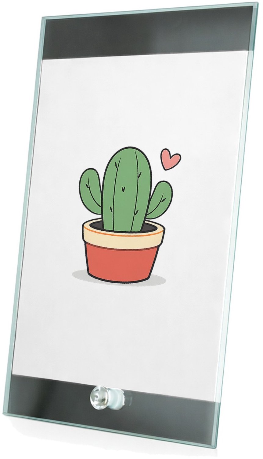 Mr Cadeautjes Glasframe 15 x 23 - design Een subtiel liefdescadeau met een compacte handgeschreven we | cadeau Wit