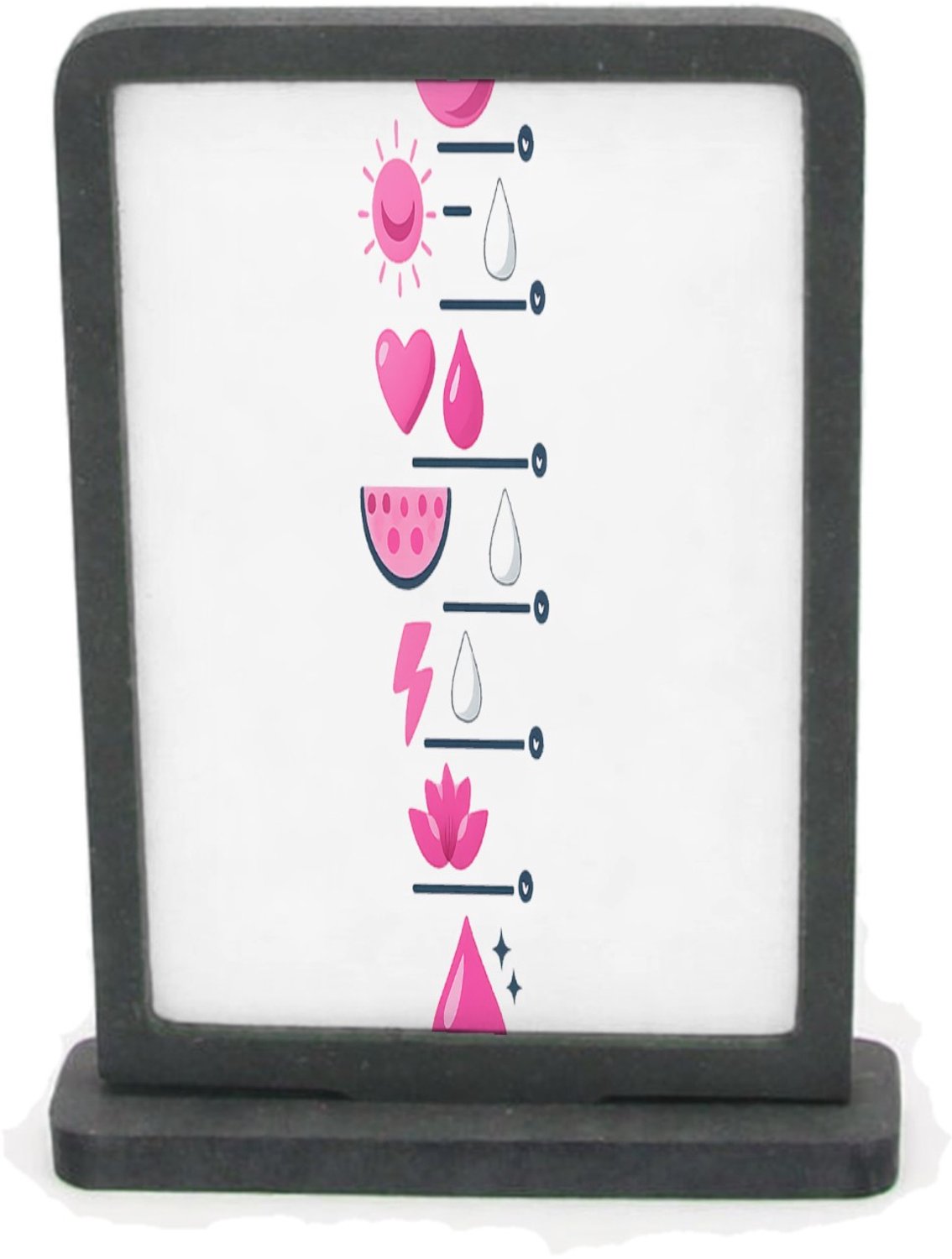 Mr Cadeautjes Houten fotolijst rechthoek met MDF inleg - design Motiverende dagindeling voor focus en energie | cadeau Wit