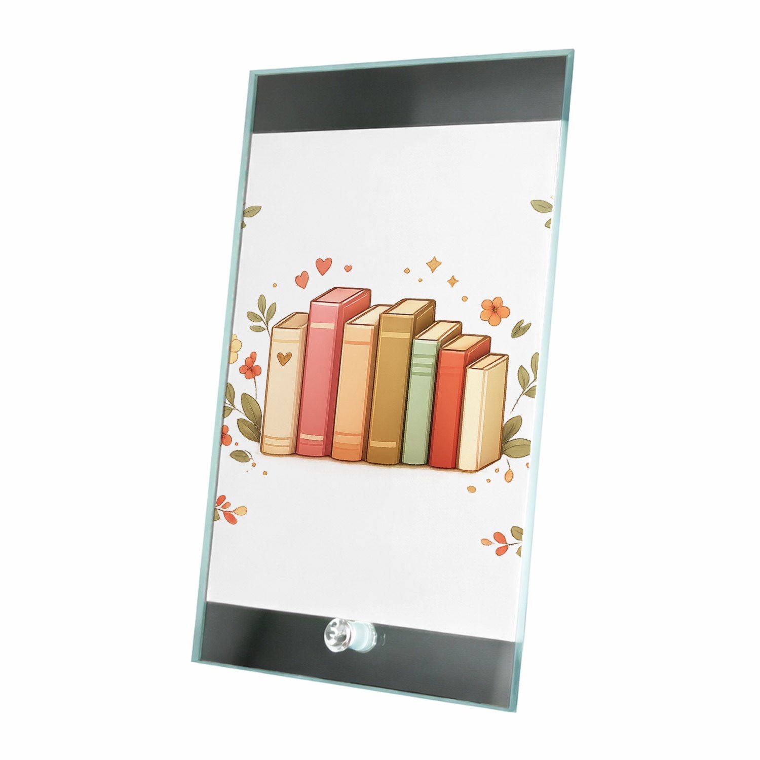 Mr Cadeautjes Glasframe 15 x 23 - design Een compacte, decoratieve collage rond een centraal hobby-on | cadeau Wit