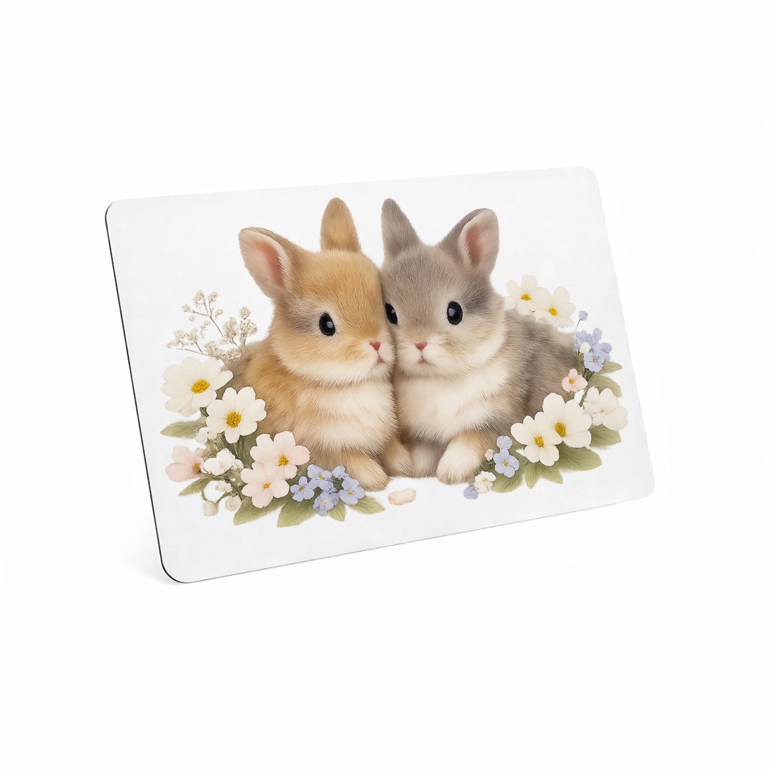 Mr Cadeautjes MDF magnetische fotolijst 28 x 19 - design Een lieve, speelse productprint met een sterk centraal focus | cadeau Wit