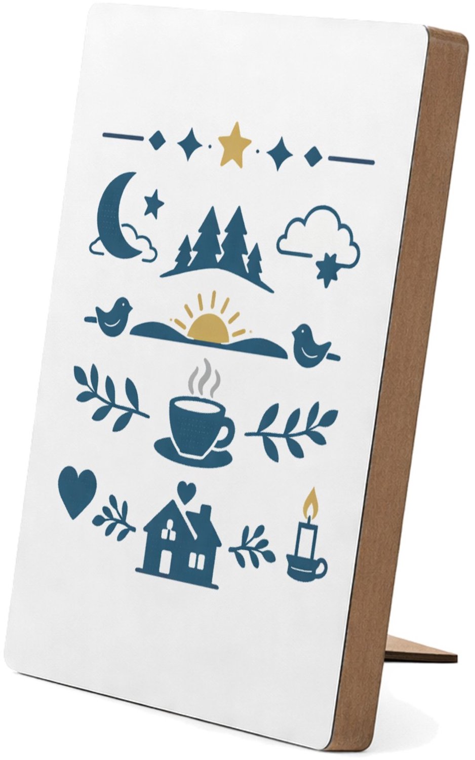Mr Cadeautjes Glasframe/MDF 12,7 x 17,8 - design Een onderscheidende waarderingsprint voor een ouderfiguur me | cadeau Wit