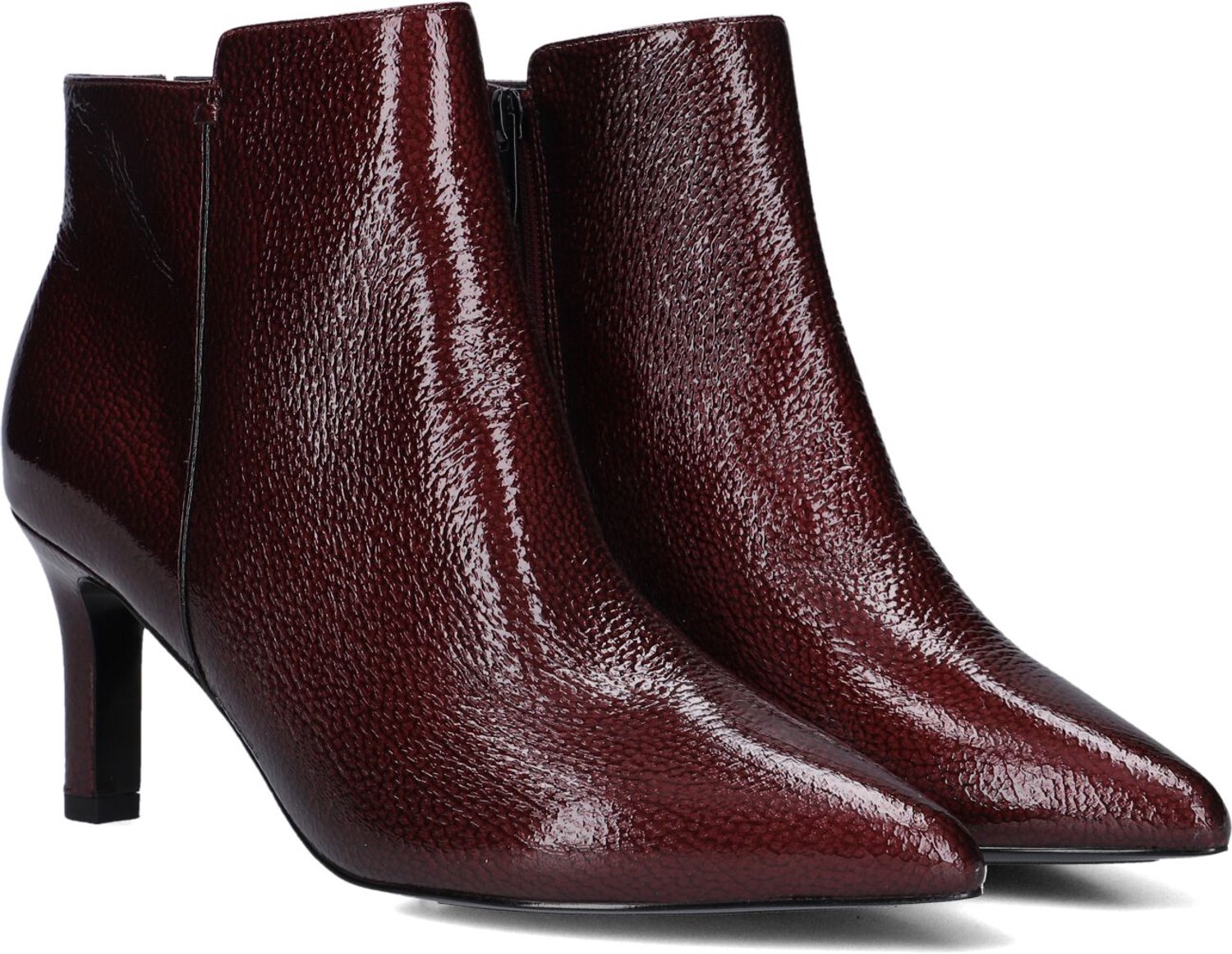 Peter Kaiser 75334 Enkellaarsjes - Enkelboots met rits - Dames - Bordeaux - Maat 37