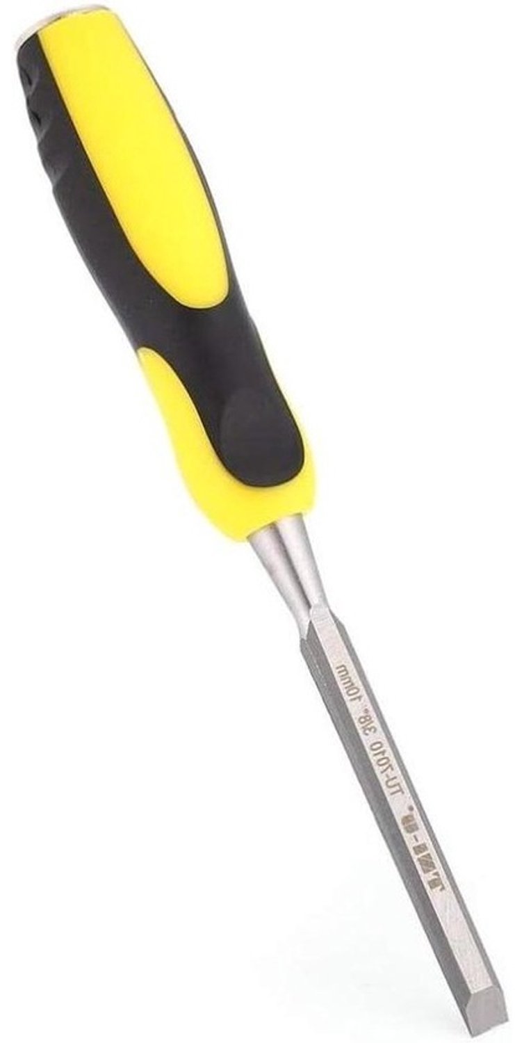 Houtsnijbeitels Set - Carpenter Tools - Hout Bewerken - Hoog Mangaan Staal - 6mm-25mm - Zwart Geel
