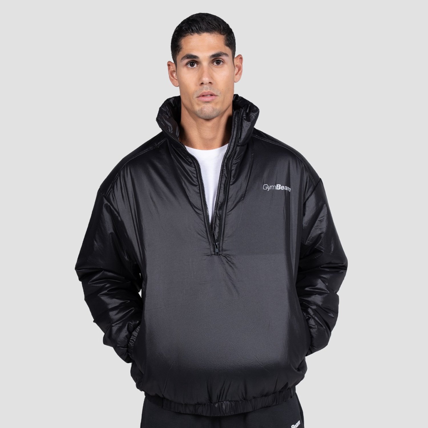 GymBeam Prime 1/2 Zip Jas Zwart L