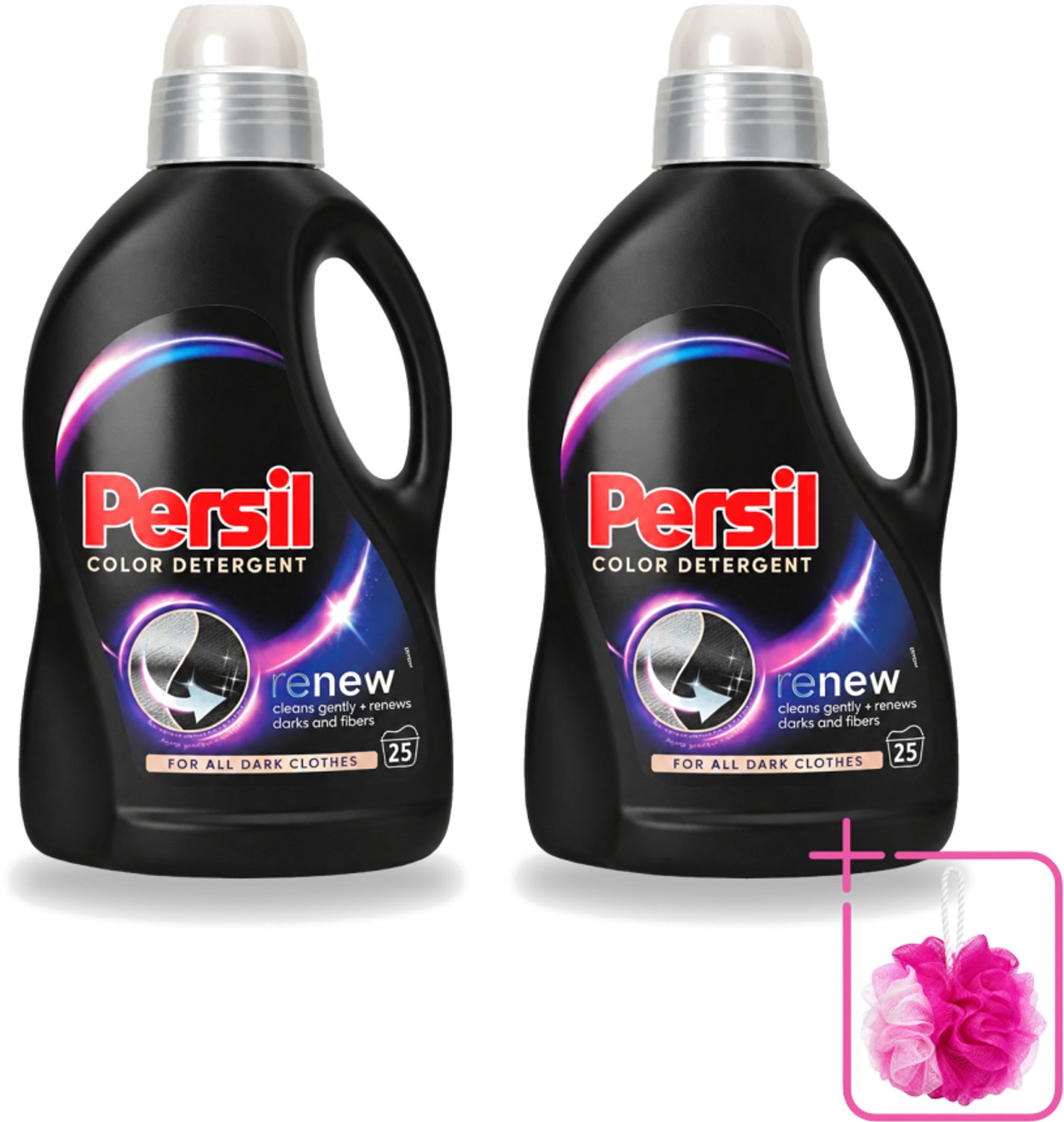 2 x Persil Color Detergent - Vloeibaar Wasmiddel - Donkere Was - 25 Wasbeurten - Bulkverpakking - Donkere was - Douchemop - Kleurbehoud