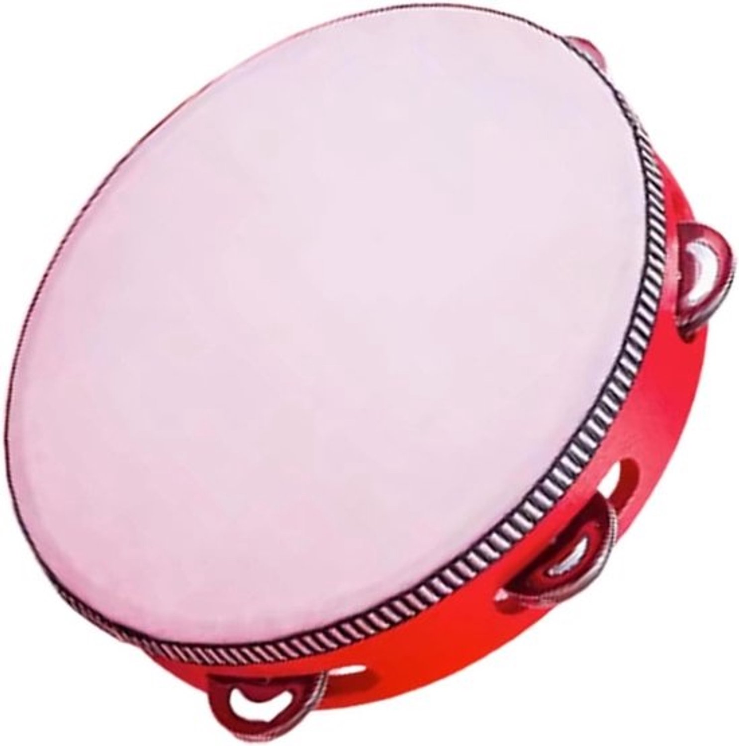 Tamboerijn - Handtrommel - Muziek Maken - Fijne Afwerking - 8 Inch - Rood