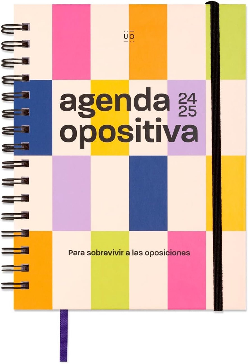 Schoolagenda - Hardcover - 22 x 16,8 x 2 cm - Academische Planner met Stickers en Tabbladband - Voor Studenten