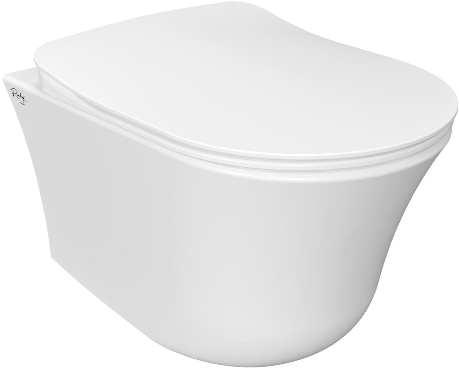 CREAVIT Hangtoilet met bidet - 360° Flush Randloos - Glanzend wit