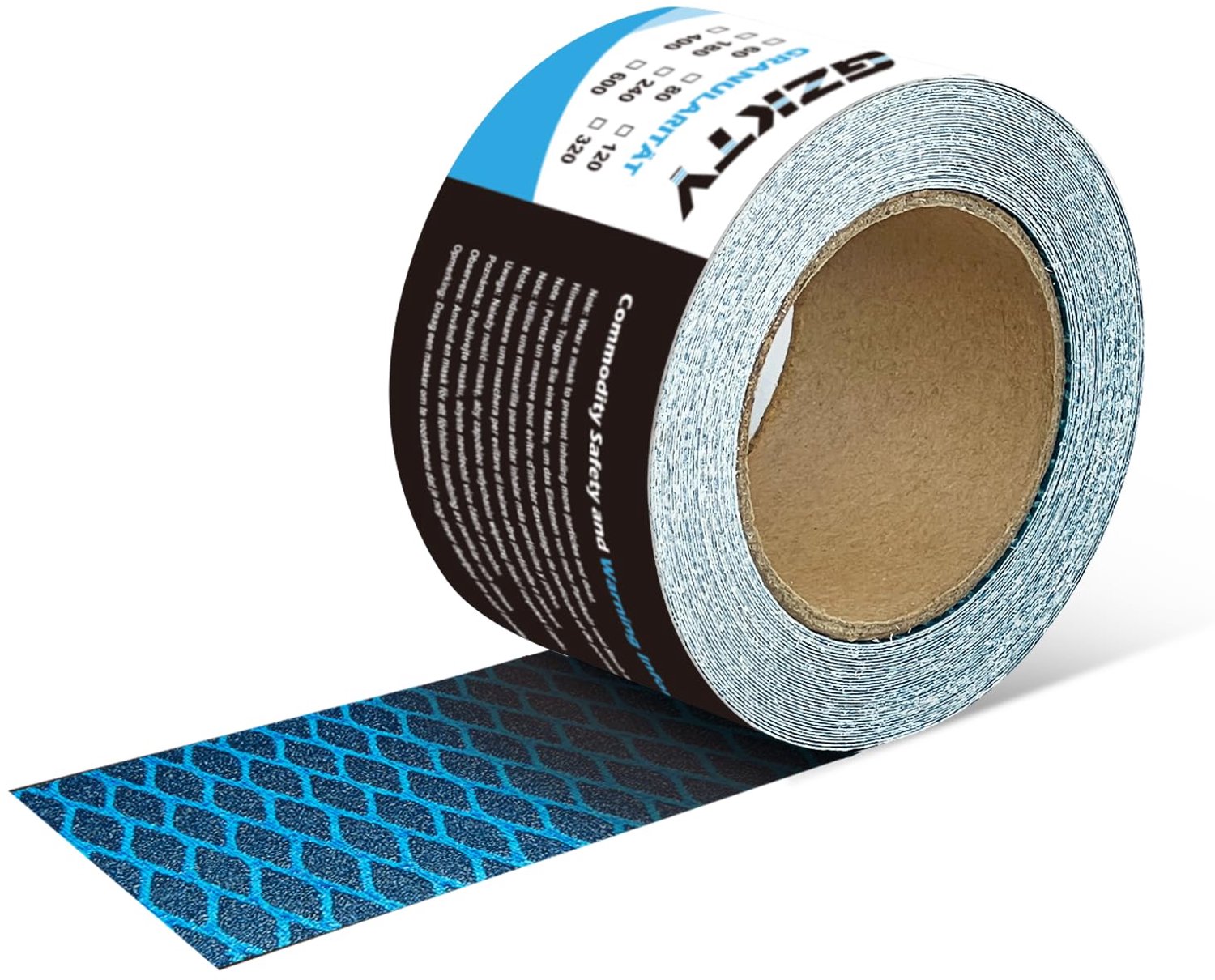 Self Adhesive Sandpaper, Roll, 70 mm x 7.8 m, Grain Size 320, for Wood/Metal/Car, Anti-Blocking and Durable - ShopVlot