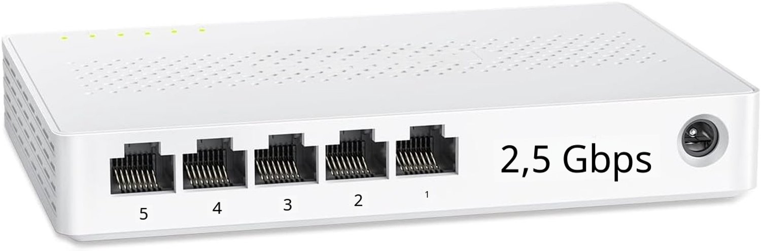 QEVA Internet Splitter - Netwerk Splitter - Ethernet Splitter - Wit - 15cm x 9cm x 3cm