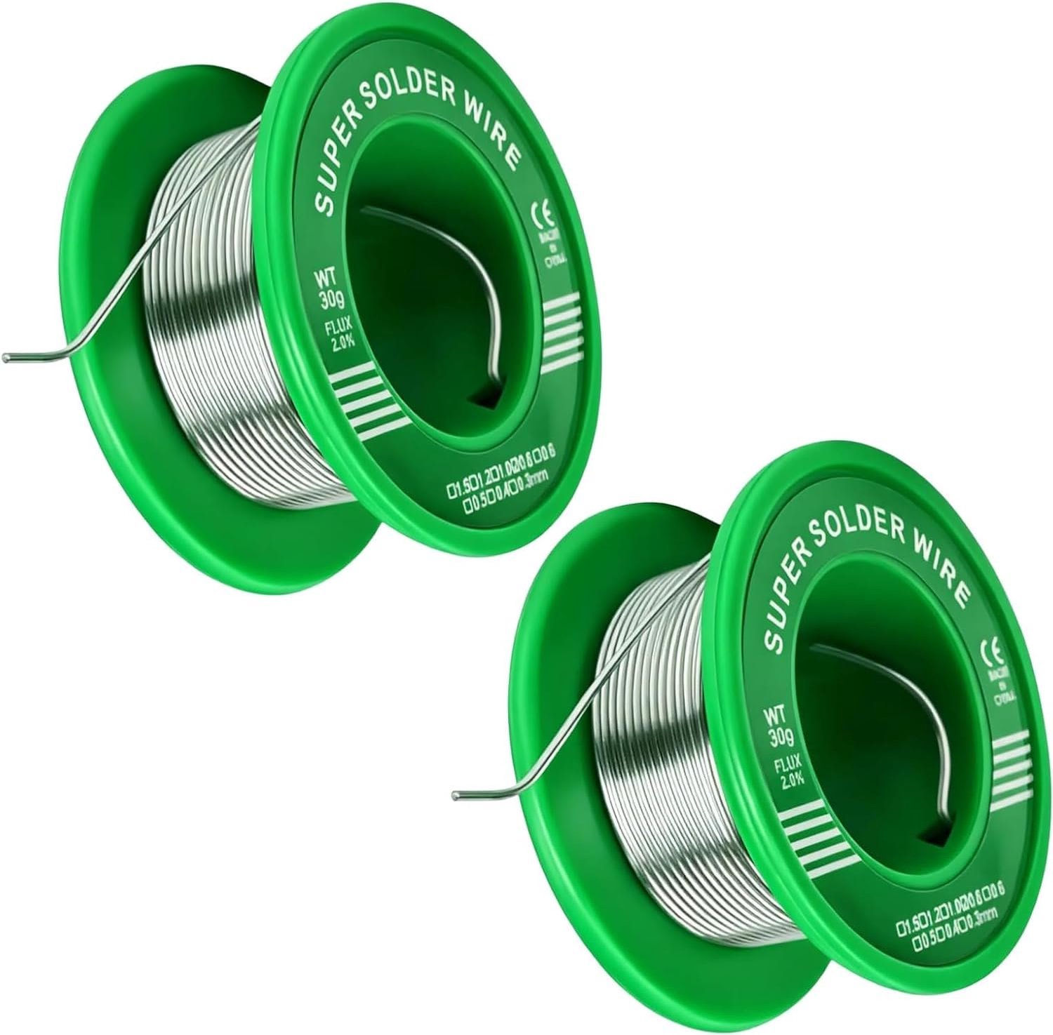 Solderdraad 1mm 30g - loodvrij met rozenkern - ideaal voor elektronicawerkzaamheden - 2 stuks - ShopVlot