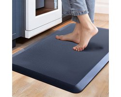 Carvapet antislip keukenmat, anti-vermoeidheid staande matten, gevoerde comfort keukenvloermatten PVC waterdichte - ShopVlot