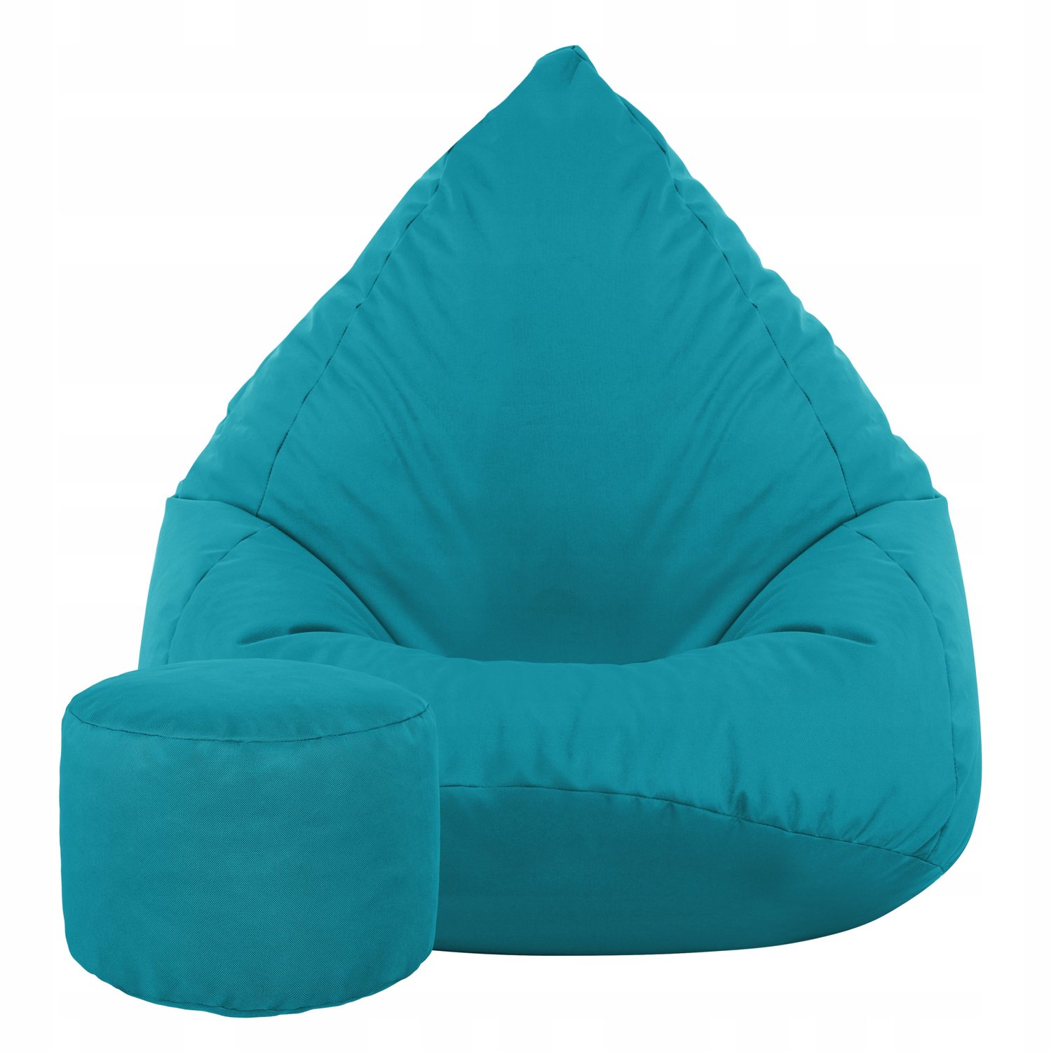Cronen Sako XL Puf - XL Zitzak voor Binnen & Buiten + Gratis Voetenbank Blauw