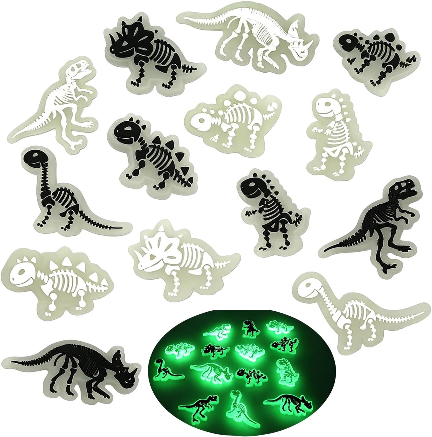 Dinosaur Shoe Charms - Luminous Cartoon - DIY schoenversiering - vrolijke toevoeging - Homevero