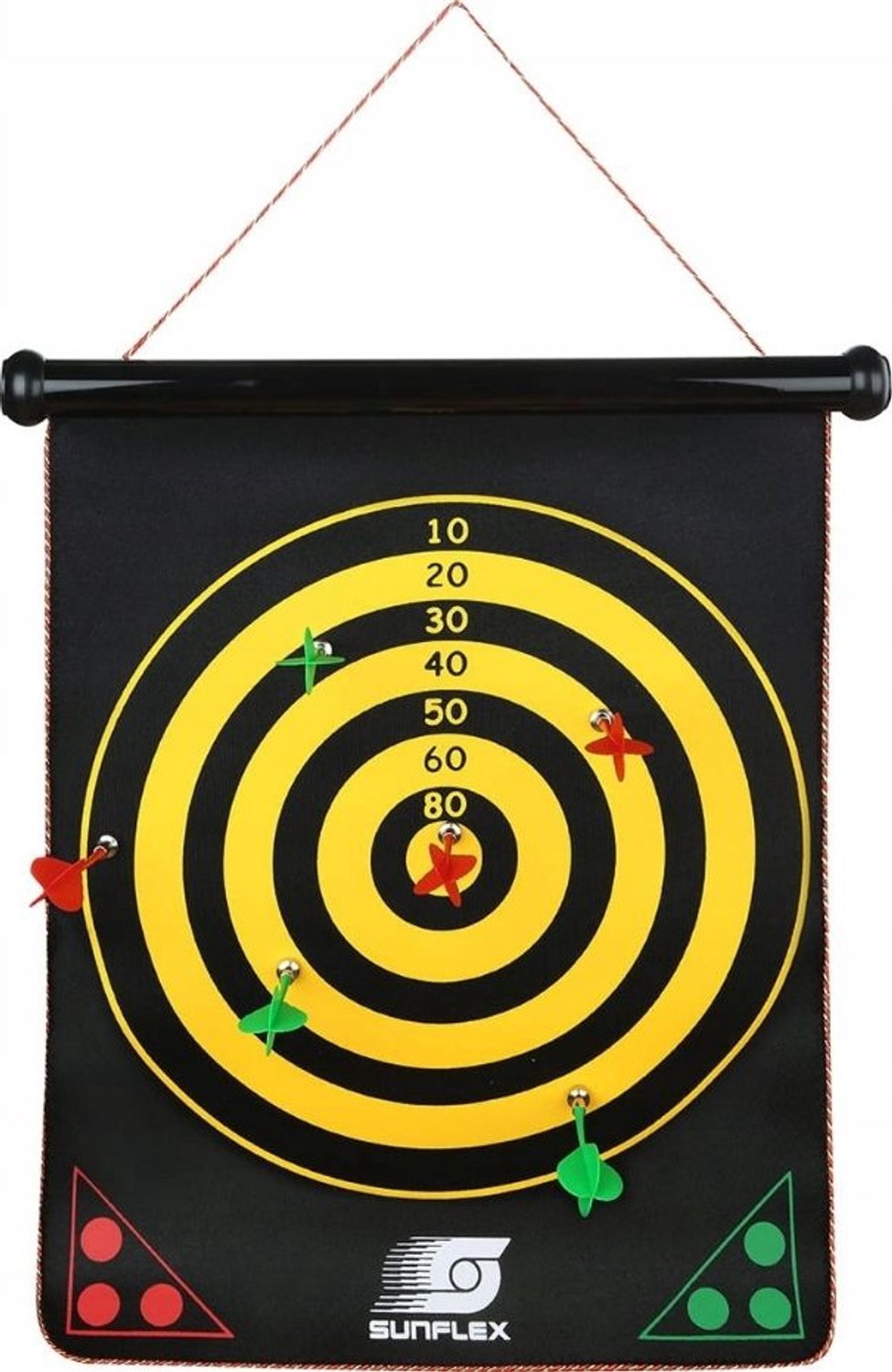 Sunflex Magnetische Dartbord 45012 - Dubbelzijdig & Opvouwbaar