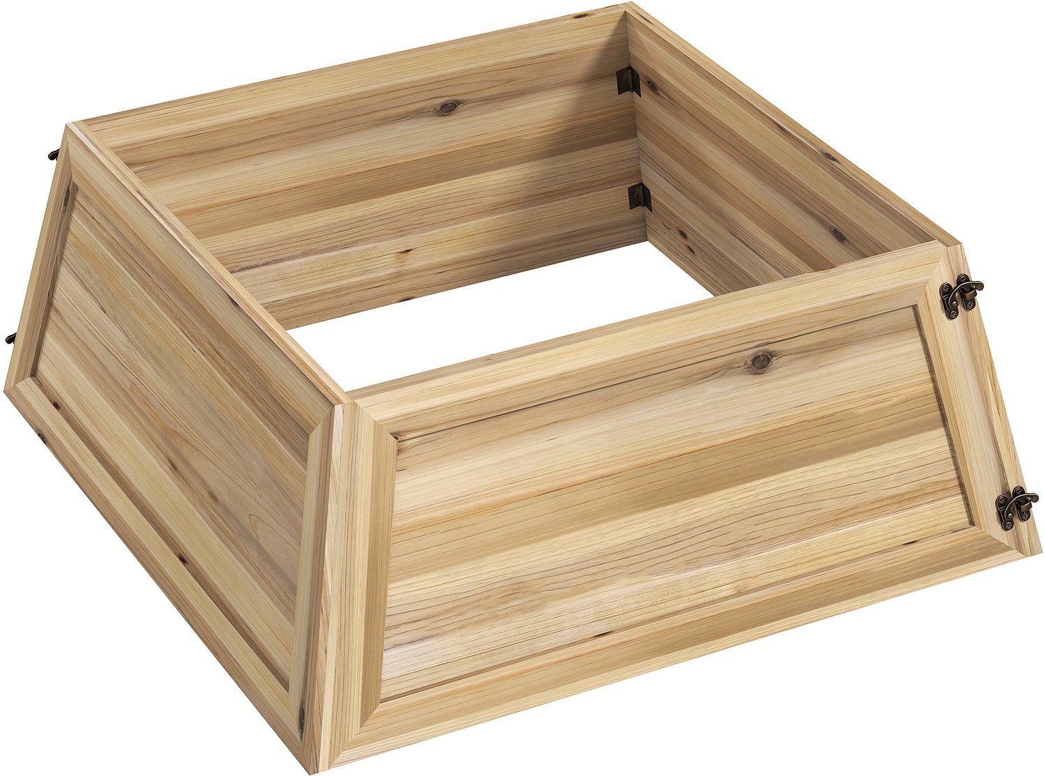 Kerstboomkraag 65x65 cm van dennenhout - verbergt de boomstandaard - beschermt de vloer tegen naalden - creëert een warme kerstsfeer - massief en stevig - natuurlijk en onbehandeld