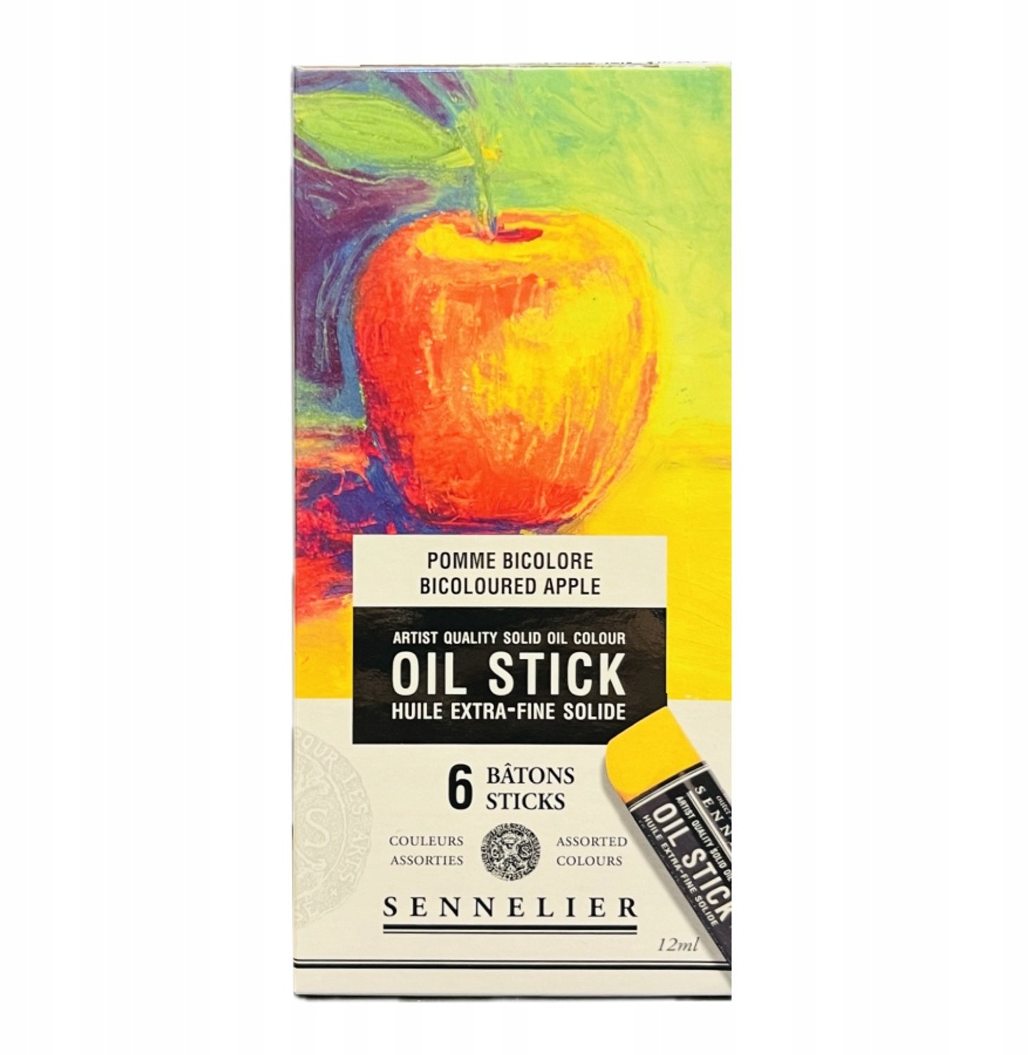 Set van 6 Oliepastels - Levendige Kleuren