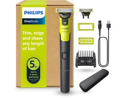 Philips OneBlade 360 Connected Face + Body - 5-in- 1 Trimkam - Scheerapparaat en styler in één - QP4631/65