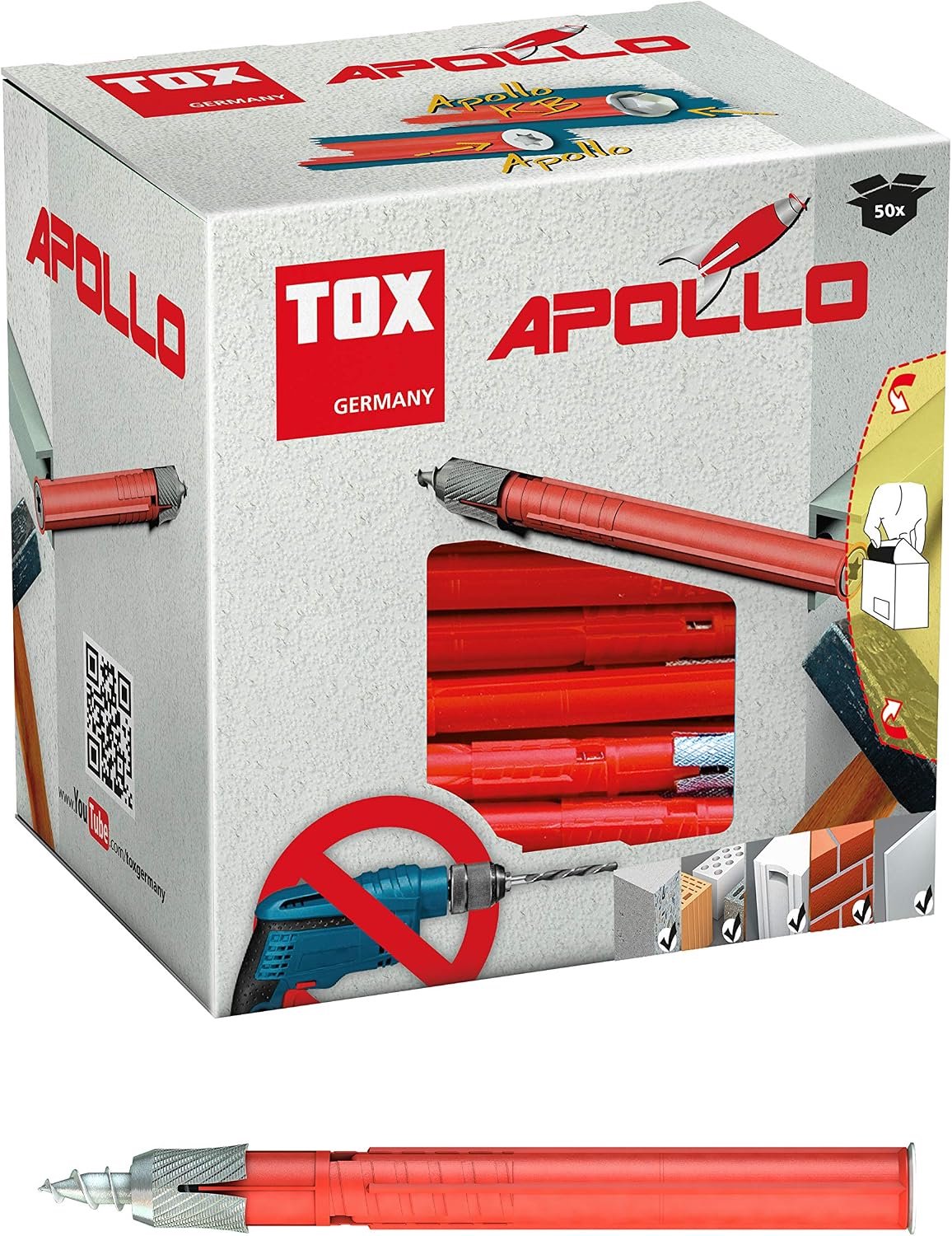 TOX Apollo Universele Pluggen 6x70mm - 50 Stuks