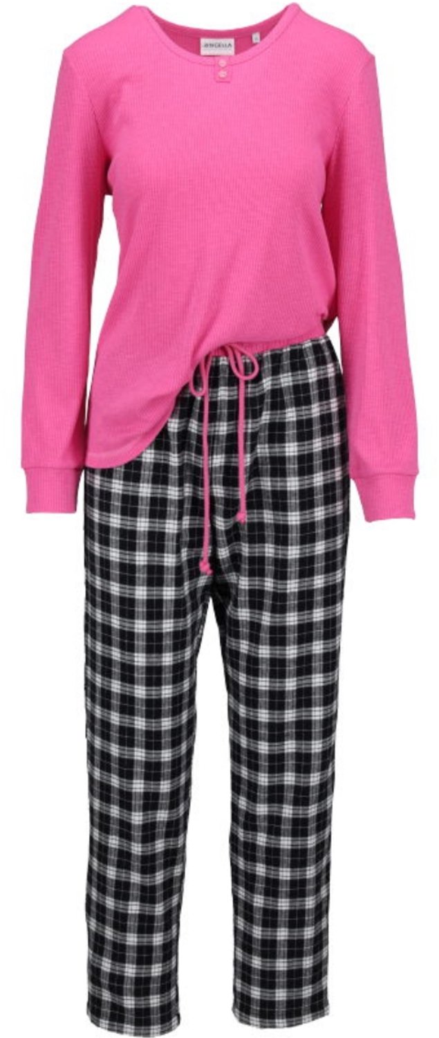 Ringella Flanellen dames pyjama candyroze Ringella - Roze - Maat - 42