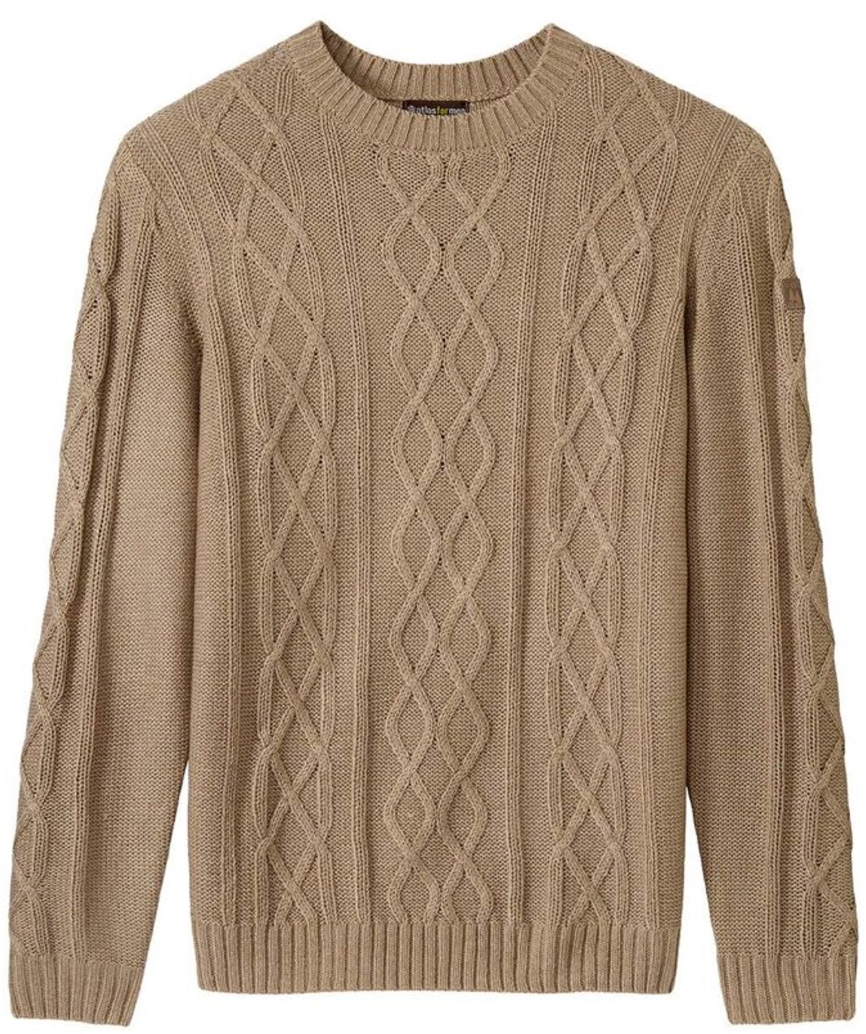 ATLAS FOR MEN - Gebreide trui met ronde hals - Heren - Verkrijgbaar in grote maten - 4XL