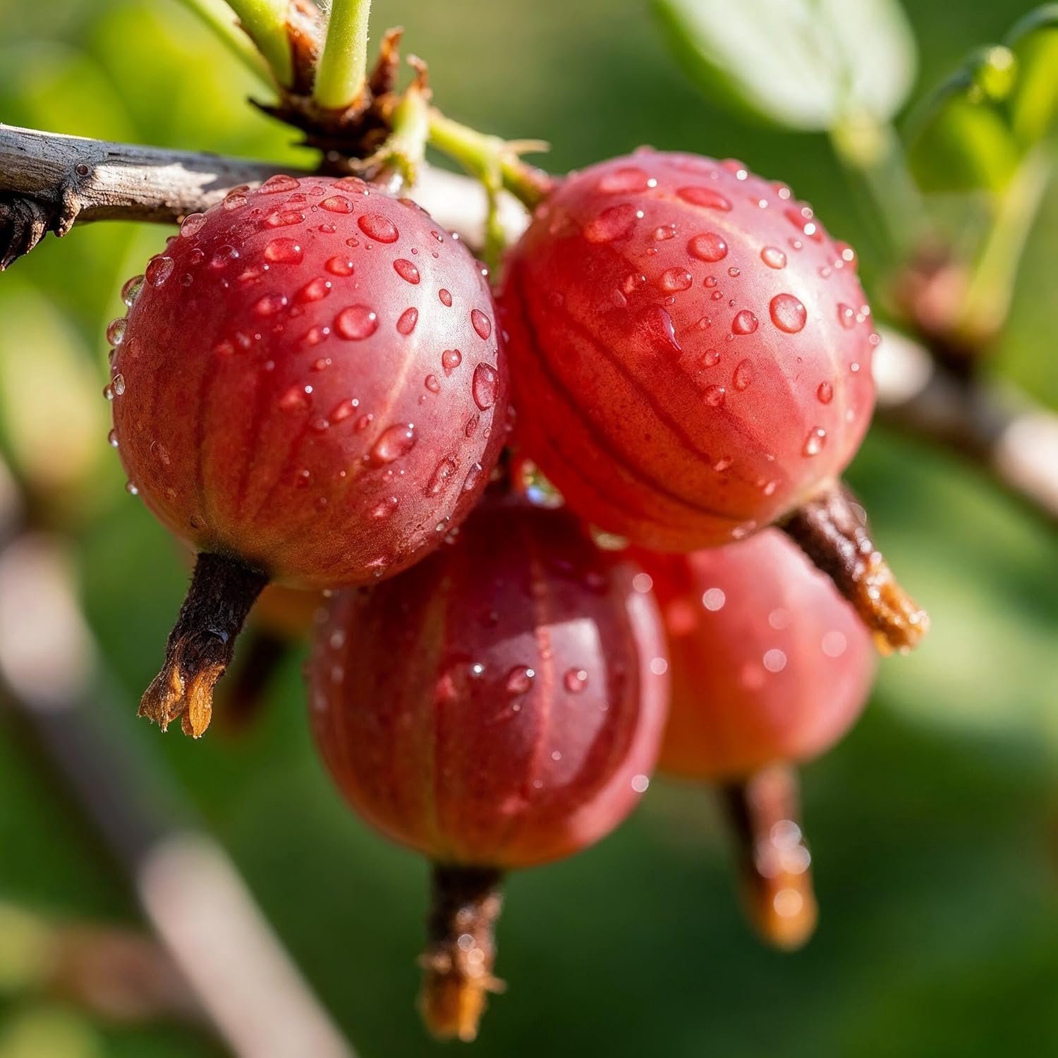 Kruisbessen Plant - Rood - 2 stuks - Tuinplant - Voor je moestuin - Bessenplant
