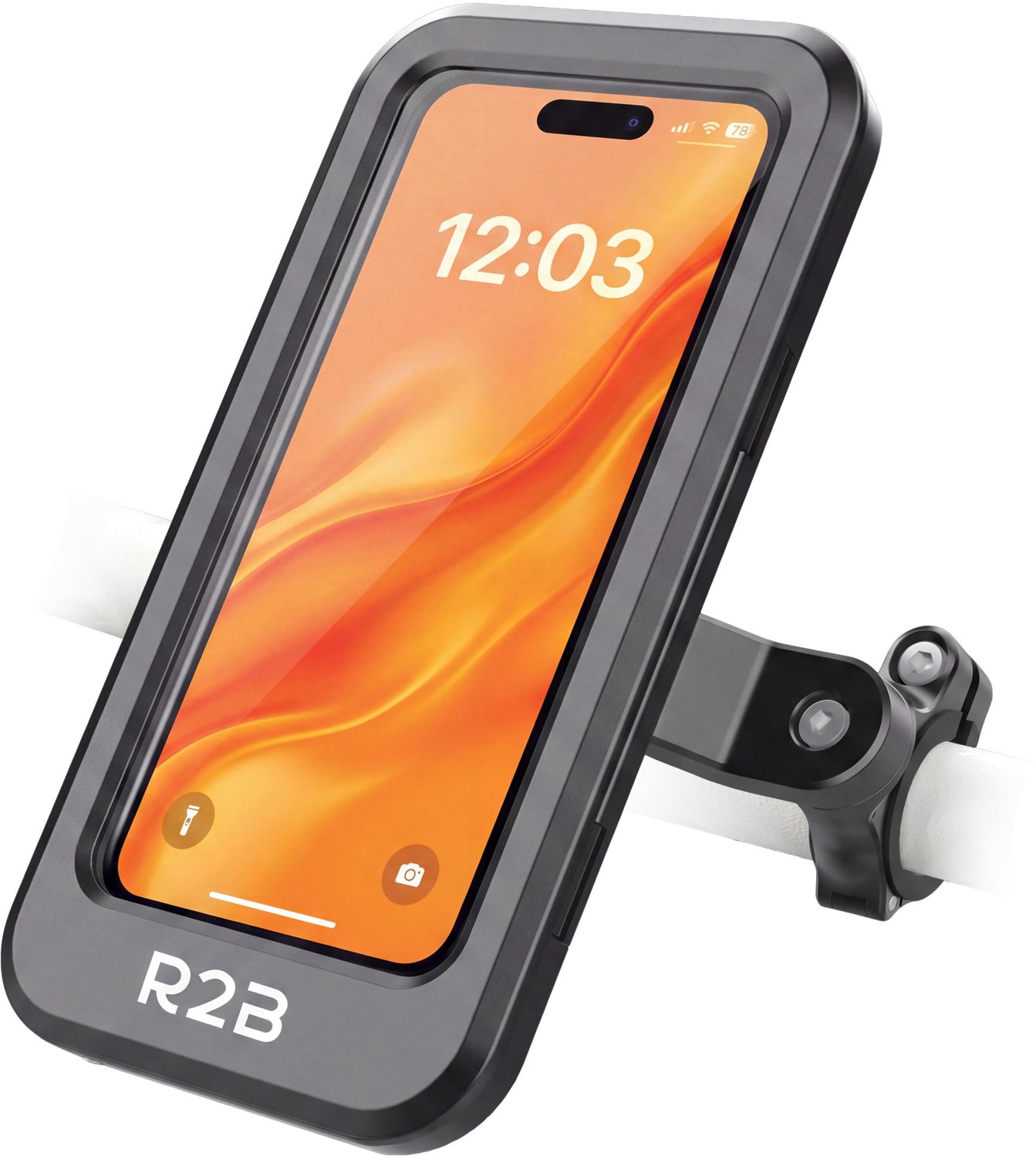 R2B Telefoonhouder Fiets Waterdicht - Waterdichte Fietshouder Telefoon - Smartphone Houder Fiets - GSM Houder Universeel voor Motor en Scooter