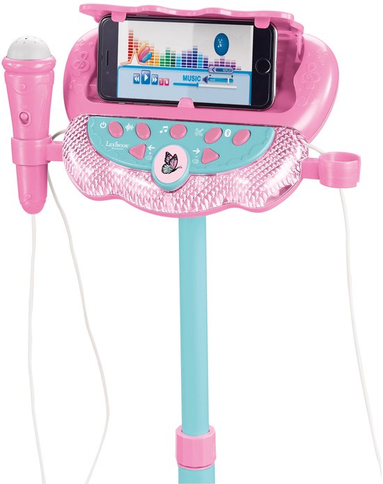 Lexibook, Eenhoorn, karaoke standaard Bluetooth lichten, roze, S160UNI — afbeelding 4