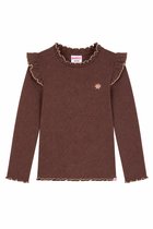 B.Nosy YNOOS-5427 T-shirt meisjes bruin - Maat 134-140