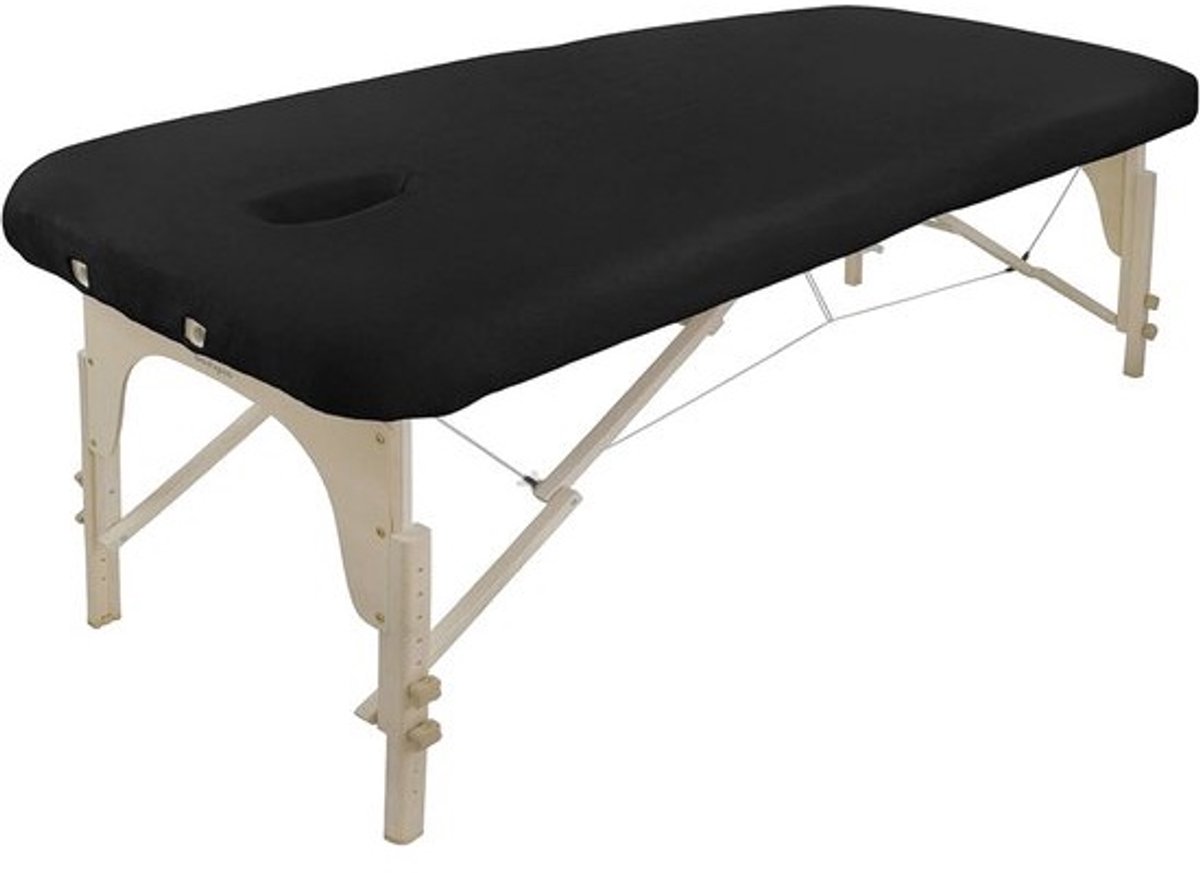 Luxe Katoenen Molton Tafelhoes met Gezichtsuitsparing en Bevestigingsbanden