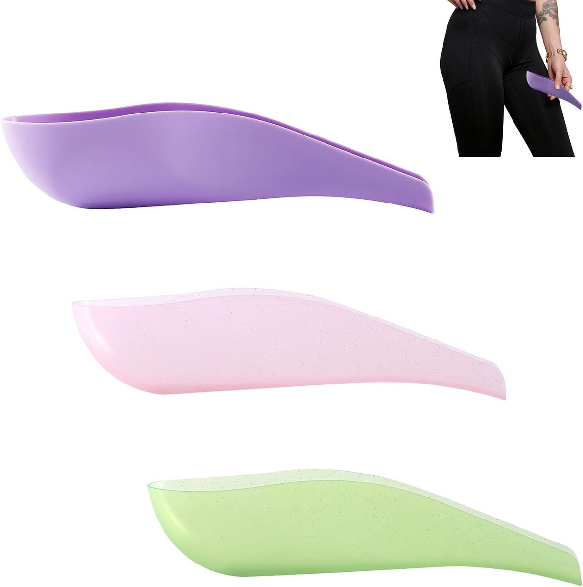 Urinal voor dames, 3-delig, van PP, voor dames, draagbaar, tegen spatten, voor kamperen, reizen, wandelen