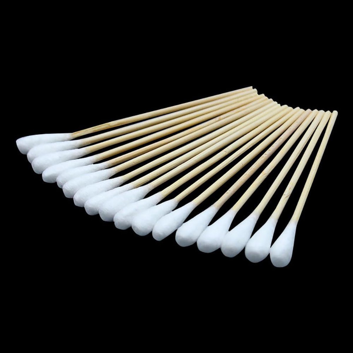 Wattenstaafjes, 15 cm Lange Medische Wattenstaafjes met Houten Handgreep, Katoenen Hygiënische Wattenstaafjes voor Reiniging, Wondverzorging, Polituren van Sieraden
