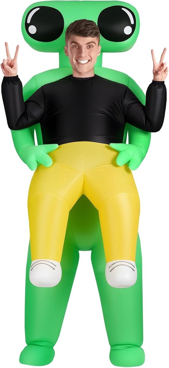 Opblaasbaar Kostuum voor Volwassenen - Grappige Cosplay Outfit voor Halloween en Feestjes, Maten 63-190 cm