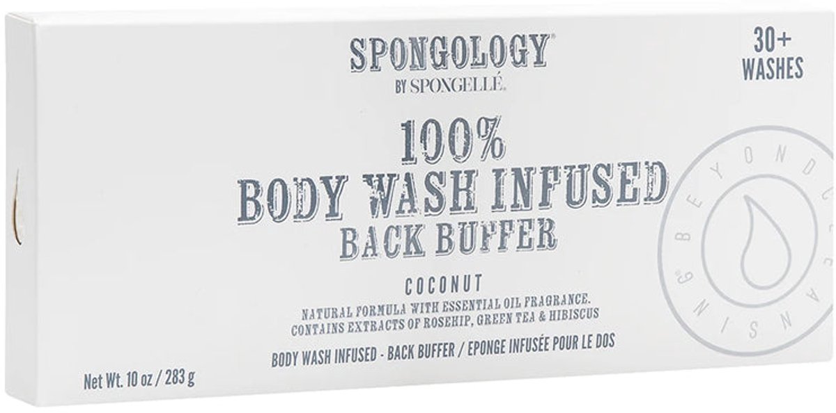 Spongelle Spongology Back Buffer Coconut 30+ Uses