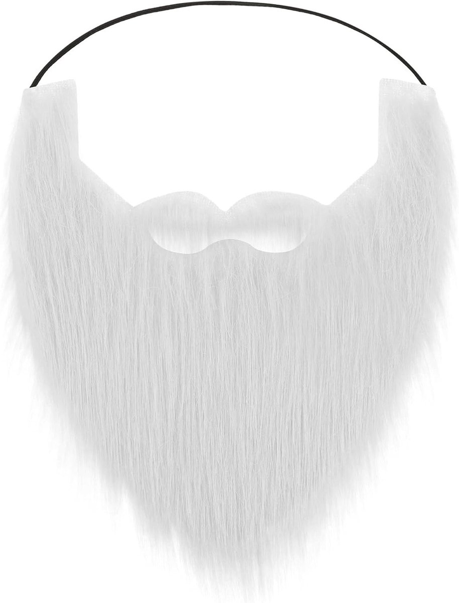 Witte Neppet van Comfortabel Materiaal voor Halloween, Kerst en Cosplay voor Senioren en Mannen
