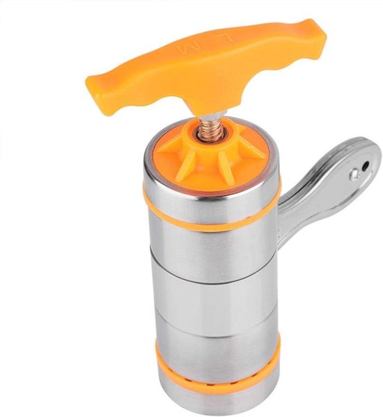 Handmatige RVS Noodle Machine met 7 Vormen - Ideaal voor Thuis en Restaurant Noodles Maken, Pastamaker en Keukenaccessoire — afbeelding 4