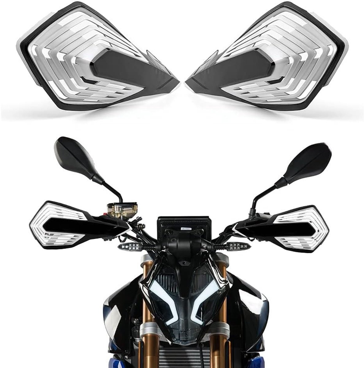 Handbescherming voor Motoren en Scooters - 22mm (7/8") Handguards voor Motocross en Offroad Gebruik, Veiligheid en Comfort