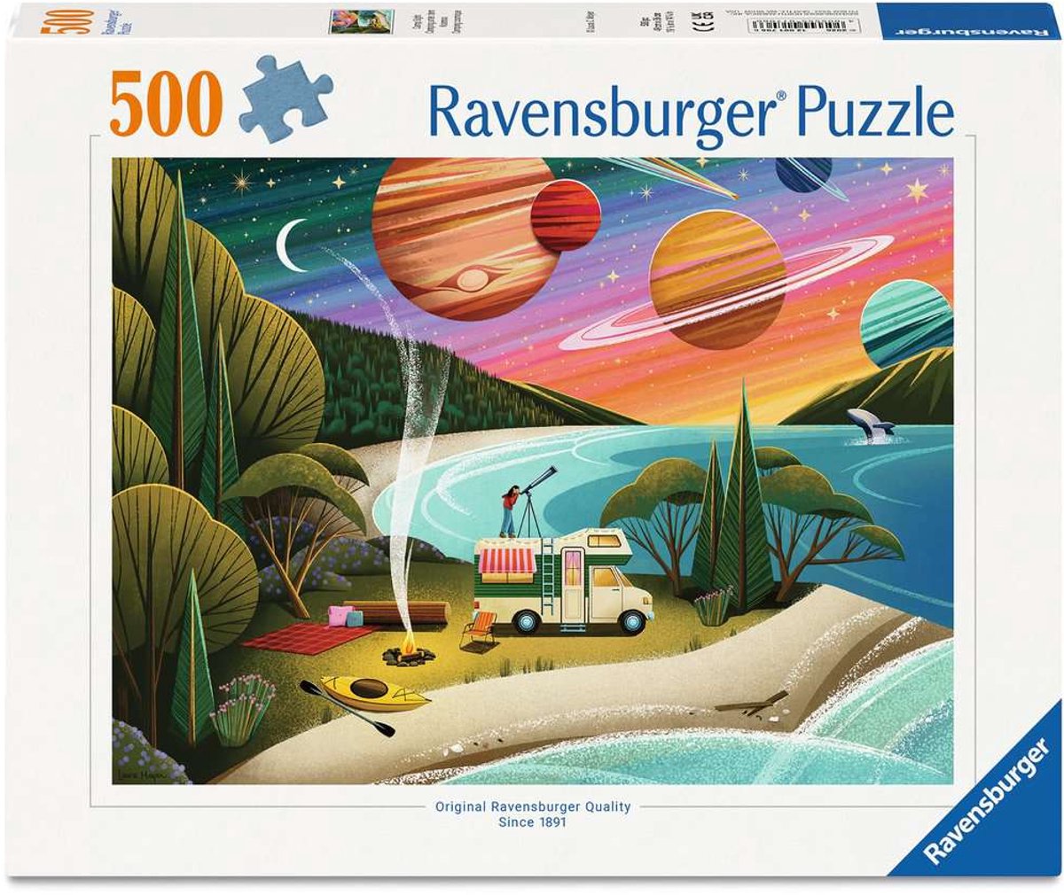 Ravensburger Camping onder de Kosmos legpuzzel - 500 stukjes - volwassenen
