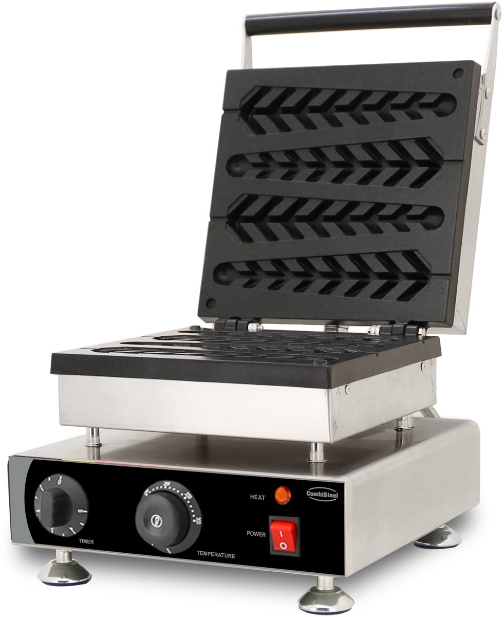 CombiSteel WAFELIJZER 4ST LOLLY BOOM - 7540.0090 - Horeca & Professioneel