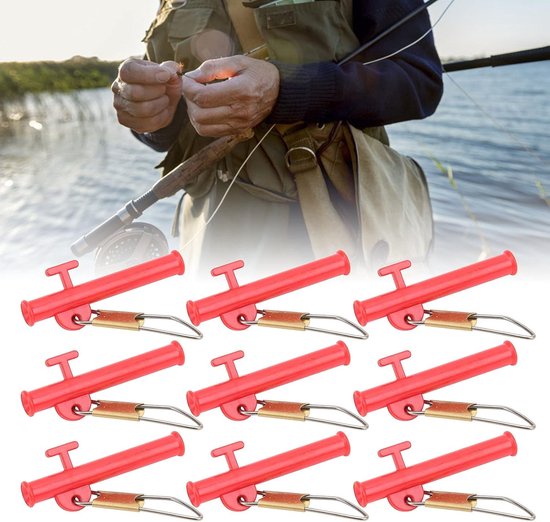40 Stuks Vissen Lood Slide met Metaal Snap Clips - Ideaal voor Boot, Strand en Pier Vissen Accessoires — afbeelding 5